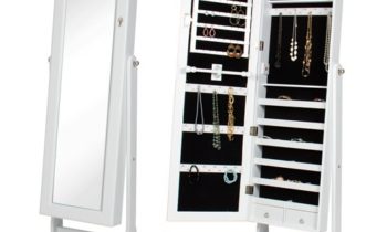 Read more about the article Best Choice Products Mirrored Jewelry Cabinet Armoire with Stand, White