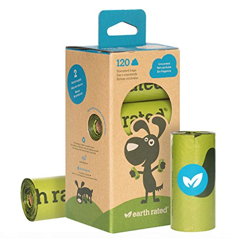 You are currently viewing Earth Rated 120-Count Dog Waste Bags, Unscented Poop Bags, 8 Refill Rolls