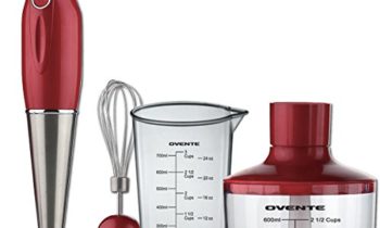 Read more about the article Ovente Hand Immersion Blender Set, Stainless Steel, Red, HS585R