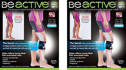 You are currently viewing 2 Be ACTIVE Braces Beactive Acupressure for Sciatica Pain As Seen on TV- SET OF 2 Braces
