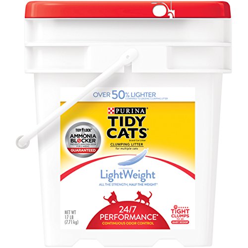 Read more about the article Purina Tidy Cats LightWeight 24/7 Performance Clumping Litter for Multiple Cats – (1) 17 lb. Pail