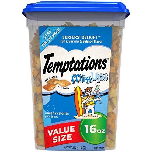 Read more about the article Temptations MixUps Treats for Cats SURFER’S DELIGHT Flavor, 16 oz. Tub (10116934)