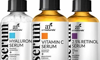 Read more about the article ArtNaturals Anti-Aging-Set with Vitamin-C Retinol and Hyaluronic-Acid – (3 x 1 oz) Serum for Anti Wrinkle and Dark Circle Remover – All Natural and Moisturizing