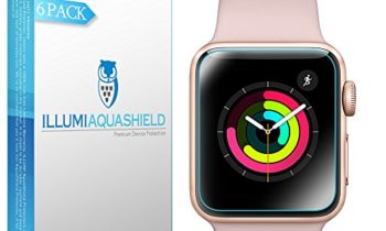 Read more about the article Apple Watch Screen Protector 38mm [6-Pack], (Series 3/2/1 Compatible) ILLUMI AquaShield Full Coverage Screen Protector for Apple Watch HD Anti-Bubble Film Military-Grade Self-Healing UV-Resistant