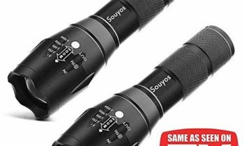 Read more about the article Led Tactical Flashlight,XML-T6 Flashlight As Seen on TV,5 Light Modes 2000 Lumen Torch with Adjustable Focus for Camping,Fishing,Emergency(2 Pack)