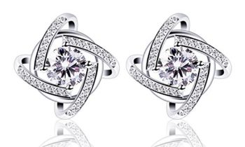 Read more about the article B.Catcher Silver Earrings Studs for women Cubic Zirconia Gemini Earring set