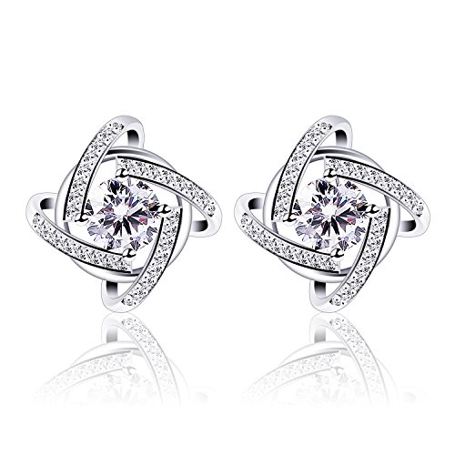 You are currently viewing B.Catcher Silver Earrings Studs for women Cubic Zirconia Gemini Earring set