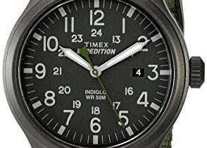 Read more about the article Timex Men’s TW4B04700 Expedition Scout Green Nylon Slip-Thru Strap Watch