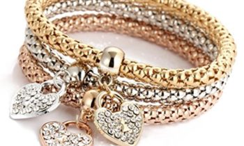Read more about the article 3pcs Jewelry Bracelets,Hemlock Women Bangle Bracelet Rhinestone Pendant Party Gifts Bracelets (F)