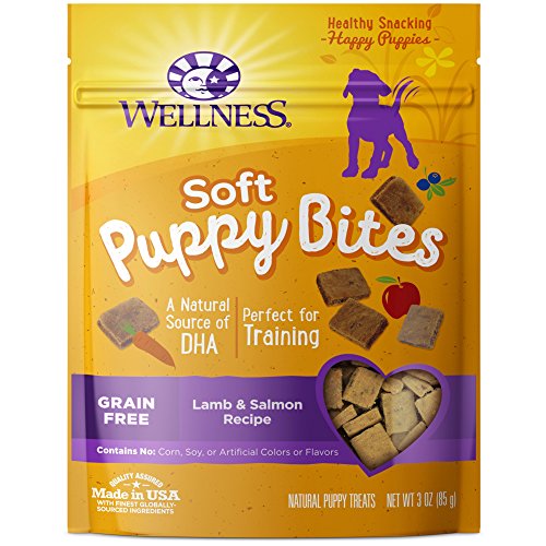 Read more about the article Wellness Soft Puppy Bites Natural Grain Free Puppy Training Treats, Lamb & Salmon, 3-Ounce Bag