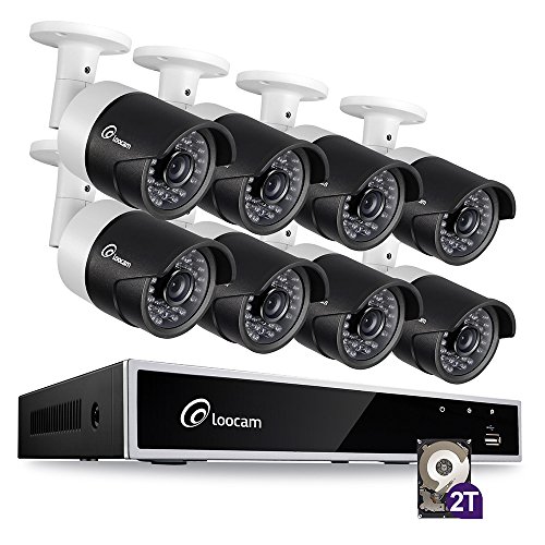 You are currently viewing Loocam 1080p Surveillance Security Camera System, 8CH DVR with 2TB HDD 8 x 2.0MP 1920TVL IP67 Weatherproof Indoor/Outdoor CCTV Camera,Automatic 150ft Predator Night Vision and Motion Detection