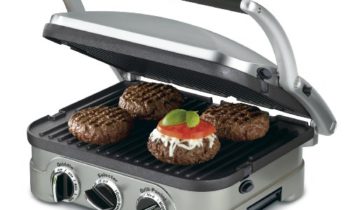 Read more about the article Cuisinart 5-in-1 Griddler, GR-4N, Silver with Silver/Black Dials