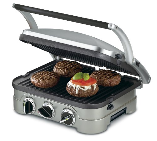 Read more about the article Cuisinart 5-in-1 Griddler, GR-4N, Silver with Silver/Black Dials