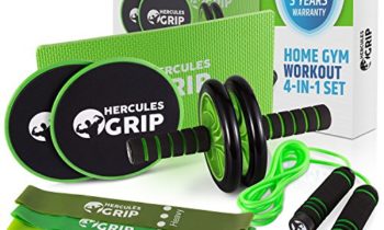 Read more about the article HerculesGrip Ab Wheel Roller, Adjustable Jump Rope, 2x Dual Sided Gliding Discs & 3x Loop Resistance Bands 4-In-1 Home Gym Total Body Workout Equipment Set -For Core, Cardio, Abs, Legs & Arms Training
