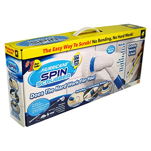 Read more about the article Hurricane Spin Scrubber | Includes 3 Scrubbing Heads and Charger | As Seen On TV