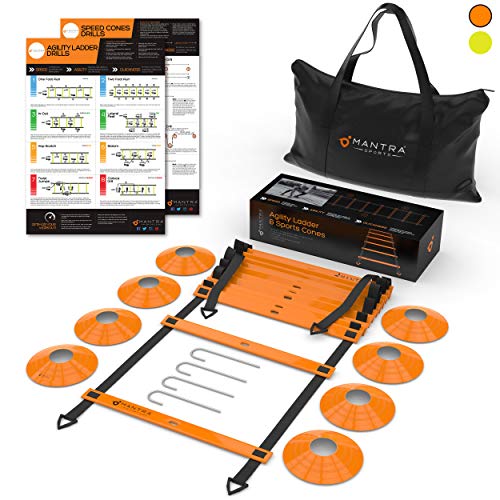 Read more about the article 20ft Agility Ladder & Speed Cones Training Set – Exercise Workout Equipment To Boost Fitness & Increase Quick Footwork – Kit for Soccer, Lacrosse, Hockey & Basketball – With Carry Bag & Drill Charts