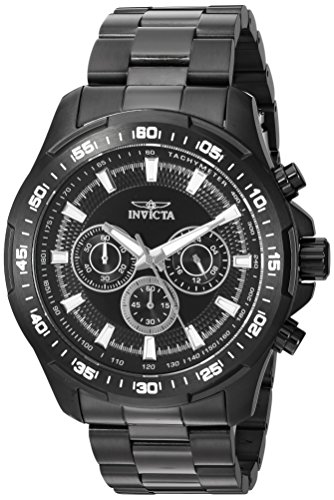 Read more about the article Invicta Men’s Speedway Quartz Watch with Stainless-Steel Strap, Black, 24 (Model: 22785)