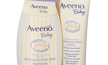 Read more about the article Aveeno Baby Calming Comfort Bath + Lotion Set, Baby Skin Care Products, 2 Items