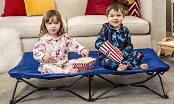 Read more about the article Regalo My Cot Portable Toddler Bed, Includes Fitted Sheet, Royal Blue