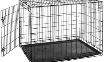 Read more about the article AmazonBasics Single Door Folding Metal Cage Crate For Dog or Puppy – 42 x 28 x 30 Inches