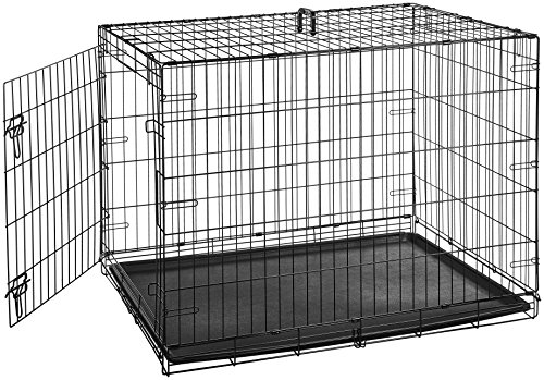 Read more about the article AmazonBasics Single Door Folding Metal Cage Crate For Dog or Puppy – 42 x 28 x 30 Inches