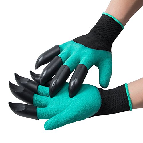 You are currently viewing SigmaGo Garden Genie Gloves with Fingertips – Gardening Gloves Easy to Dig and Plant – Protective Digging Gloves with Left and Right Hand Claws Safe for Rose Pruning – As Seen On TV (2 Claws)