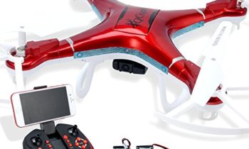 Read more about the article Quadcopter Drone with Camera Live Video, Drones FPV 1080P HD WIFI Camera with Remote Control, FREE Extra Battery and Quadcopters Crash Replacement Kit with LED lights, Easy Use for Beginners Kids RED
