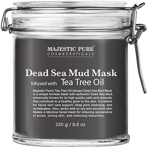 Read more about the article MAJESTIC PURE Dead Sea Mud Mask Infused With Tea Tree Oil – Supports Acne Prone and Oily Skin, for Women and Men – Fights Whitehead and Blackhead – Helps Reduce the Appearances of Scars – 8.8 oz