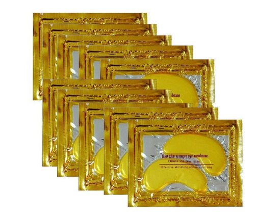 You are currently viewing 10 Pairs New Crystal 24K Gold Powder Gel Collagen Eye Mask Masks Sheet Patch, Anti Aging,Dark Circles and Puffiness, Anti Wrinkle, Moisturising,Whitening, Remove Blemishes and Blackheads by Klicnow