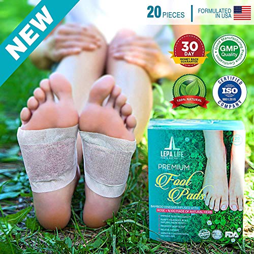 You are currently viewing Premium Aromatherapy Body Cleanse Foot Pads – Stress, Pain and Constipation Relief – Natural Deep Sleep Aid – Energy, Metabolism Booster – Odor Eliminator, Relaxing Feet Health Care Patch by Lepa Life