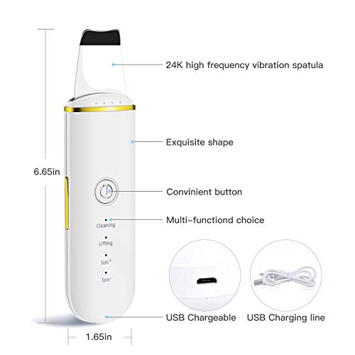 Read more about the article GUGUG Skin Scrubber – Skin Spatula, Blackhead Remover Pore Cleaner with 4 Modes, Facial Scrubber Spatula, Comedones Extractor for Facial Deep Cleansing