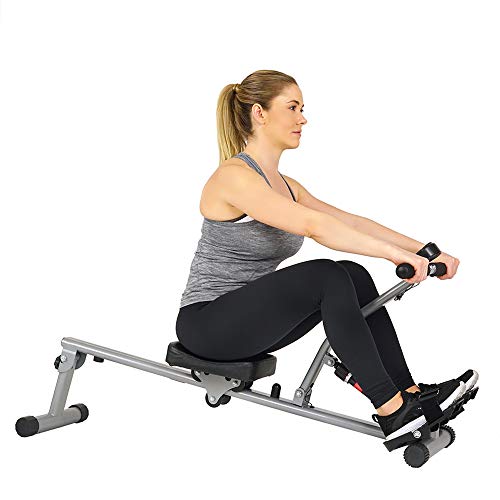 Read more about the article Sunny Health & Fitness SF-RW1205 12 Adjustable Resistance Rowing Machine Rower w/Digital Monitor