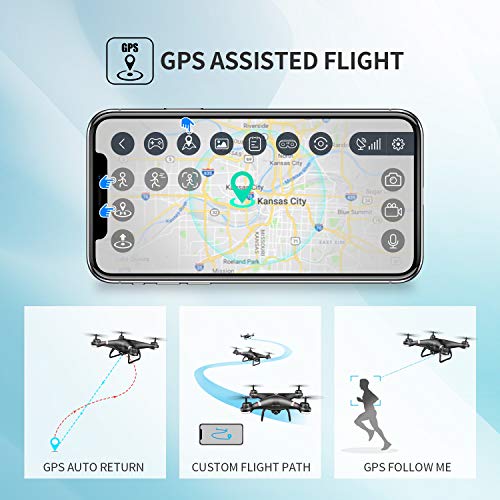 You are currently viewing Holy Stone GPS Drone with 1080P HD Camera FPV Live Video for Adults and Kids, Quadcopter HS110G with Carrying Bag, 2 Batteries, Altitude Hold, Follow Me and Auto Return, Easy to Use for Beginner