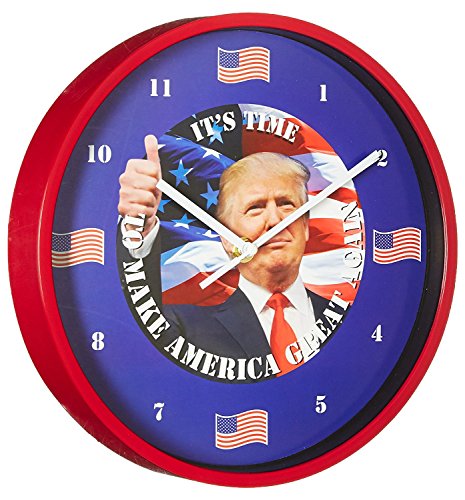 You are currently viewing As Seen On TV E-0722 President Trump Talking Clock, 10 in. Diameter, Blue