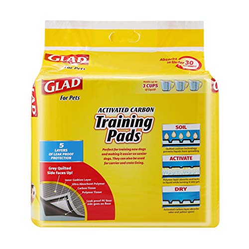 Read more about the article Glad for Pets Black Charcoal Puppy Pads | Puppy Potty Training Pads That ABSORB & NEUTRALIZE Urine Instantly | New & Improved Quality, 100 count