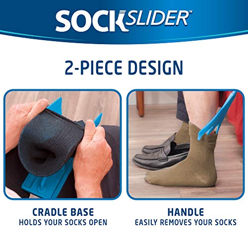 You are currently viewing Allstar Innovations – Sock Slider – The Easy on, Easy off Sock Aid Kit & Shoe Horn | Pain Free No Bending, Stretching or Straining System that Packs up for Convenient Travel, As Seen on TV