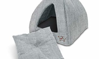 Read more about the article Best Pet Supplies, Inc. Pet Tent Soft Bed for Dog & Cat Gray Linen, 16″ x H: 14″ (TT608T-M)