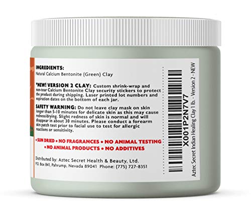 Read more about the article Aztec Secret – Indian Healing Clay 1 lb – Deep Pore Cleansing Facial & Body Mask – The Original 100% Natural Calcium Bentonite Clay – New Version 2