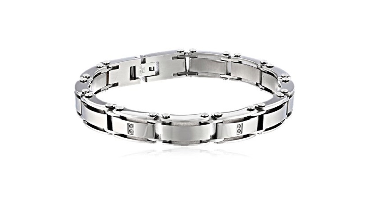 Read more about the article Cold Steel Men’s Stainless Steel White Diamond Bracelet Review & Ratings