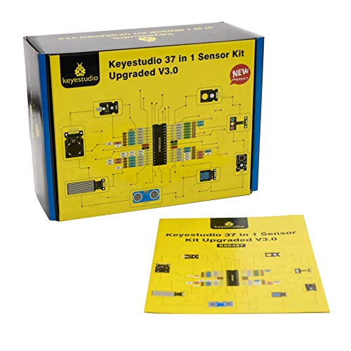 Read more about the article KEYESTUDIO 37 in 1 Sensor Kit 37 Sensor Starter Kit for Arduino Raspberry Pi Programming Project, Electronics Components STEM Education Set for Kids Teens Adults + Tutorial