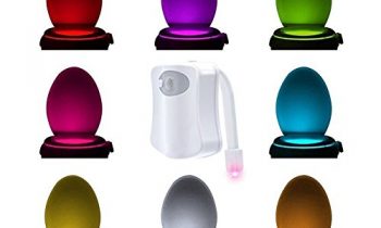 Read more about the article Motion Sensor Toilet Nightlight Colorful Motion Activated Toilet Light 8 Color Changing Sensor LED Toilet Seat Night Lamp