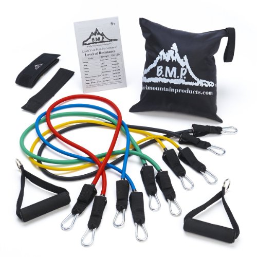 You are currently viewing Black Mountain Products Resistance Band Set with Door Anchor, Ankle Strap, Exercise Chart, and Resistance Band