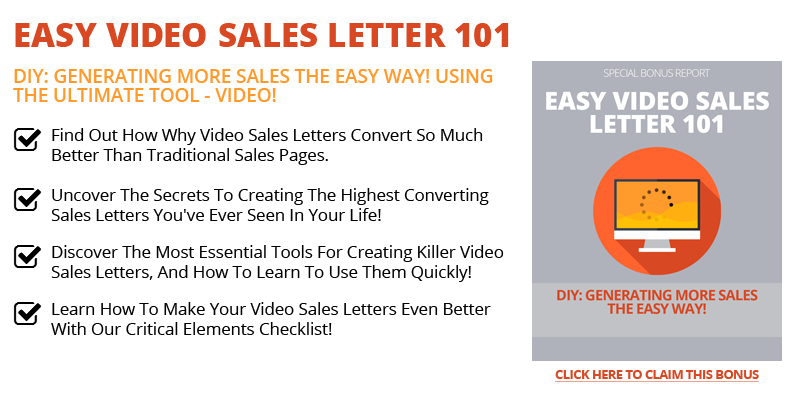 Easy Video Sales Letters 101