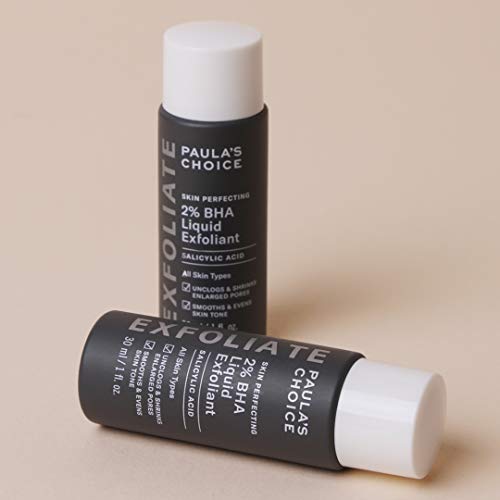 Read more about the article Paula’s Choice Skin Perfecting 2% BHA Liquid Salicylic Acid Exfoliant, Gentle Facial Exfoliator for Blackheads, Large Pores, Wrinkles & Fine Lines, Travel Size, 1 Fluid Ounce – PACKAGING MAY VARY