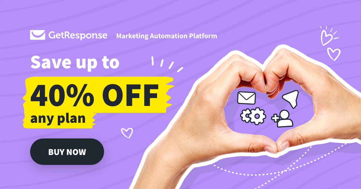 You are currently viewing GetResponse Marketing Automation Platform 2022 Valentine’s Day Promo