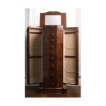 Hives and Honey Henry IV Walnut Jewelry Armoire