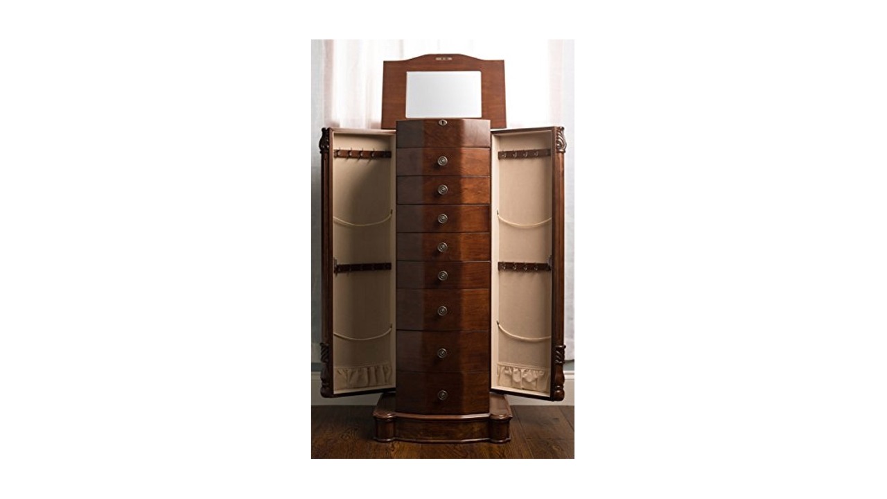 You are currently viewing Hives and Honey Henry IV Walnut Jewelry Armoire Review & Ratings