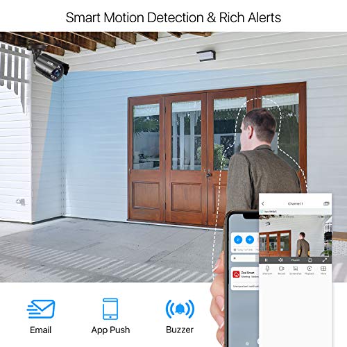 Read more about the article ZOSI 1080P Security Camera System with 1TB Hard Drive H.265+ 8CH 5MP Lite HD-TVI Video DVR Recorder with 4X HD 1920TVL 1080P Indoor Outdoor Weatherproof CCTV Cameras ,Motion Alert,Remote Access