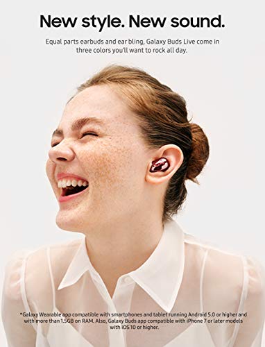 Read more about the article Samsung Electronics Galaxy Buds Live, True Wireless Earbuds w/Active Noise Cancelling (Wireless Charging Case Included), Mystic Red (US Version)