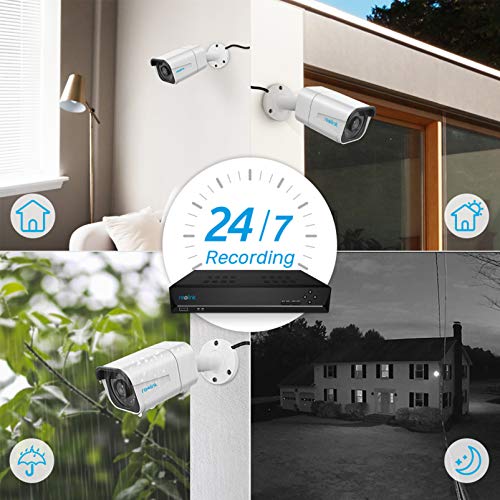 You are currently viewing Reolink 4K PoE Security Camera System, 4pcs Wired 8MP Outdoor PoE IP Cameras, H.265 8MP 8-Channel NVR with 2TB HDD Video Surveillance System for 24/7 Recording